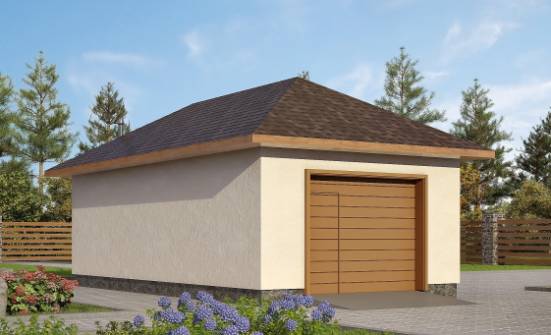 040-001-П Проект гаража из поризованных блоков | Проекты одноэтажных домов от House Expert