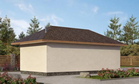 040-001-П Проект гаража из поризованных блоков | Проекты одноэтажных домов от House Expert