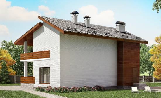 180-009-П Проект двухэтажного дома мансардой, просторный дом из кирпича | Проекты домов от House Expert