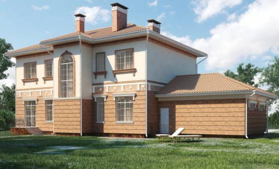 285-001-Л Проект двухэтажного дома, гараж, современный загородный дом из кирпича | Проекты домов от House Expert
