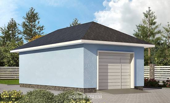 040-001-Л Проект гаража из газосиликатных блоков | Проекты домов от House Expert