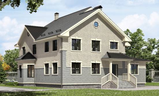 300-004-П Проект двухэтажного дома, красивый домик из бризолита | Проекты домов от House Expert