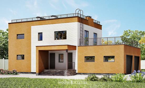 180-012-П Проект двухэтажного дома, гараж, современный дом из кирпича | Проекты домов от House Expert