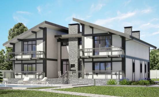 280-002-П Проект двухэтажного дома с мансардным этажом, доступный дом из кирпича | Проекты домов от House Expert