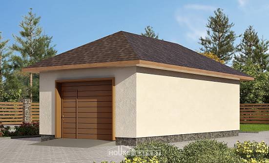 040-001-П Проект гаража из поризованных блоков | Проекты домов от House Expert
