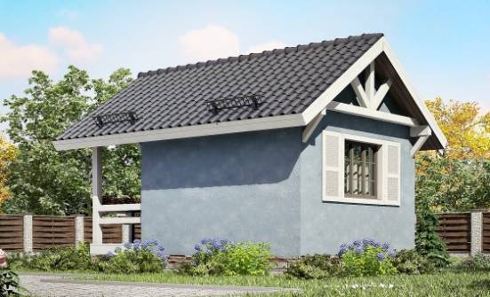 020-001-Л Проект одноэтажного дома, эконом домик из бревен | Проекты одноэтажных домов от House Expert