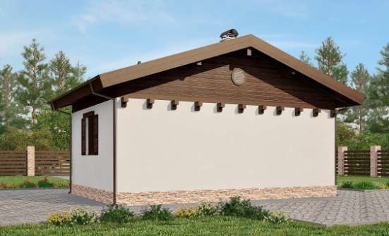 040-003-П Проект бани из арболита | Проекты одноэтажных домов от House Expert
