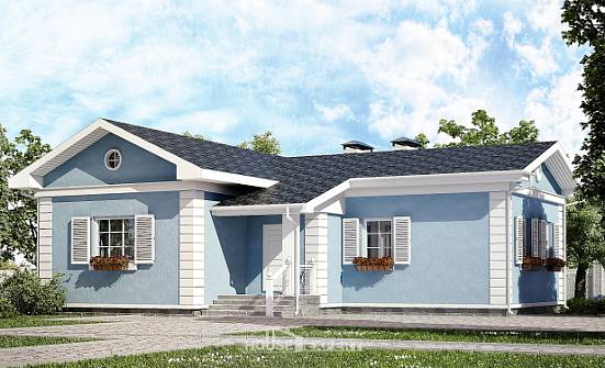 090-004-П Проект одноэтажного дома, простой домик из арболита, House Expert