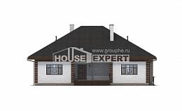 135-003-П Проект одноэтажного дома, бюджетный коттедж из газобетона, House Expert
