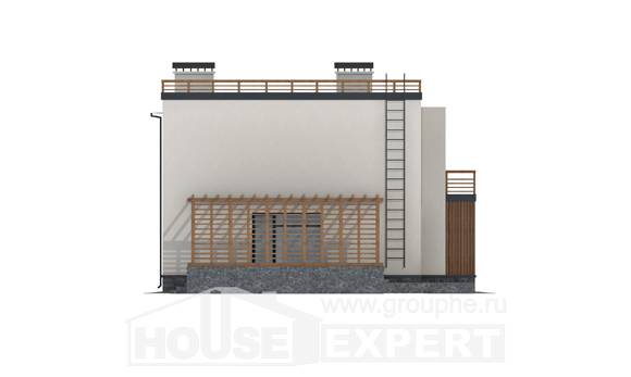 215-002-Л Проект двухэтажного дома, просторный домик из пеноблока, House Expert