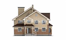 300-004-Л Проект двухэтажного дома, классический дом из газосиликатных блоков, House Expert