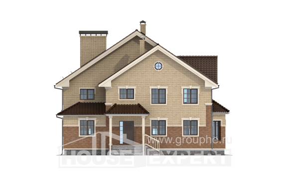 300-004-Л Проект двухэтажного дома, классический дом из газосиликатных блоков, House Expert