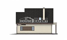 120-005-Л Проект двухэтажного дома с мансардным этажом, гараж, недорогой загородный дом из блока, House Expert