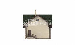 060-001-Л Проект двухэтажного дома с мансардой, гараж, красивый дом из теплоблока, House Expert