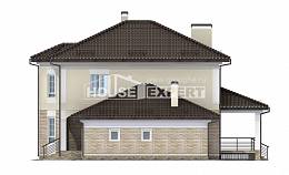 220-007-П Проект двухэтажного дома, гараж, простой коттедж из кирпича, House Expert