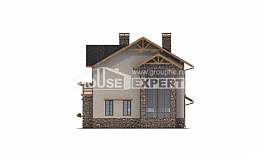 200-005-Л Проект двухэтажного дома и гаражом, простой домик из блока, House Expert