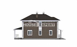 185-002-П Проект двухэтажного дома, недорогой коттедж из керамзитобетонных блоков, House Expert