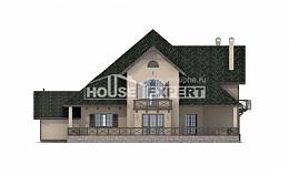 350-001-П Проект двухэтажного дома с мансардой и гаражом, современный коттедж из арболита, House Expert