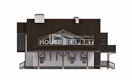 320-001-П Проект двухэтажного дома мансардой и гаражом, огромный дом из кирпича, House Expert