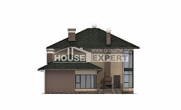 305-003-П Проект двухэтажного дома, большой загородный дом из газобетона, House Expert
