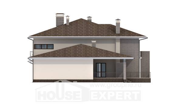 500-001-П Проект трехэтажного дома, гараж, красивый дом из кирпича, House Expert