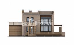 220-003-Л Проект двухэтажного дома и гаражом, классический коттедж из пеноблока, House Expert