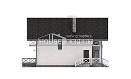155-001-Л Проект двухэтажного дома мансардный этаж и гаражом, красивый загородный дом из теплоблока, House Expert