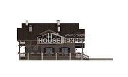 400-004-П Проект трехэтажного дома мансардой, гараж, классический загородный дом из кирпича, House Expert