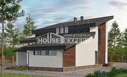 230-001-П Проект двухэтажного дома с мансардой, уютный загородный дом из кирпича, House Expert