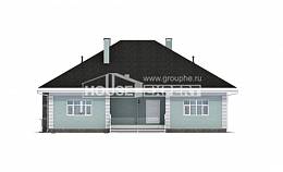 135-003-Л Проект одноэтажного дома, классический домик из пеноблока, House Expert