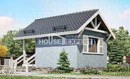 020-001-П Проект одноэтажного дома, уютный загородный дом из дерева, House Expert