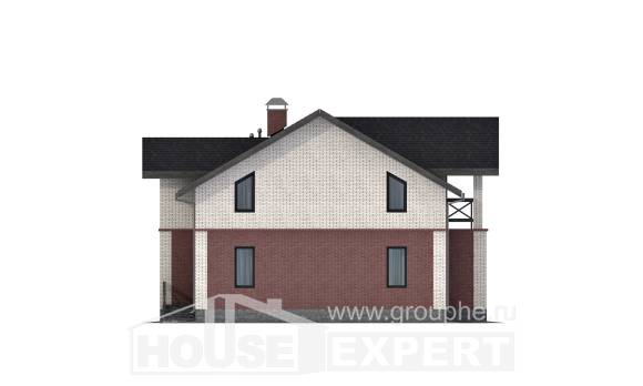 160-014-Л Проект двухэтажного дома, уютный дом из газосиликатных блоков, House Expert