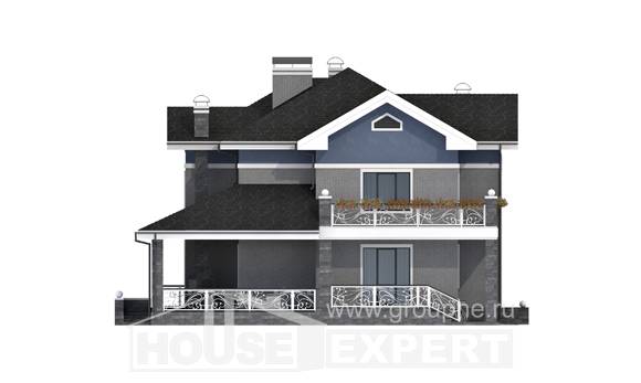 200-006-Л Проект двухэтажного дома, классический загородный дом из кирпича, House Expert