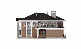 520-002-Л Проект трехэтажного дома, гараж, большой загородный дом из бризолита, House Expert