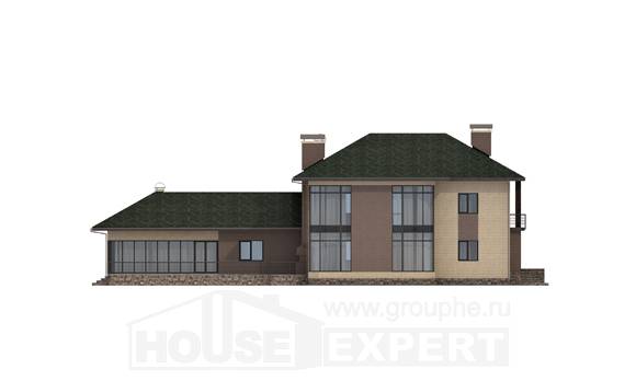305-003-П Проект двухэтажного дома, просторный дом из блока, House Expert