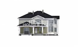 620-001-Л Проект трехэтажного дома и гаражом, классический коттедж из блока, House Expert