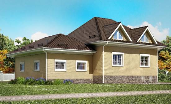400-001-П Проект трехэтажного дома с мансардой, гараж, просторный загородный дом из керамзитобетонных блоков, House Expert