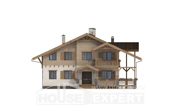 260-001-Л Проект двухэтажного дома с мансардой, классический домик из кирпича, House Expert