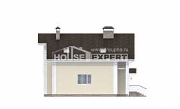 150-002-Л Проект двухэтажного дома с мансардой и гаражом, скромный коттедж из арболита, House Expert