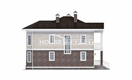 120-001-Л Проект двухэтажного дома, недорогой дом из твинблока, House Expert