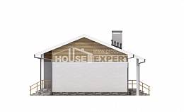 080-004-П Проект одноэтажного дома, доступный дом из керамзитобетонных блоков, House Expert