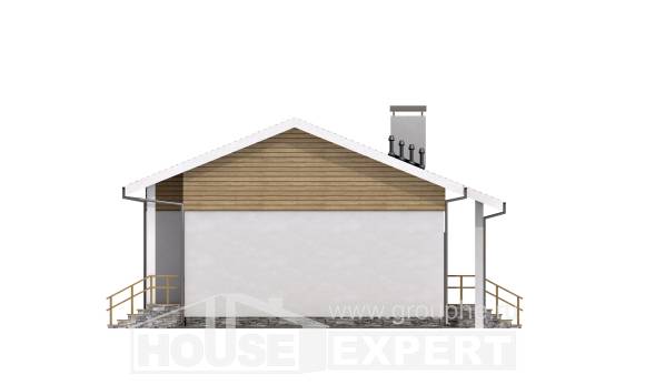 080-004-П Проект одноэтажного дома, махонький дом из арболита, House Expert