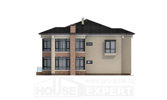 300-005-Л Проект двухэтажного дома, огромный домик из кирпича, House Expert