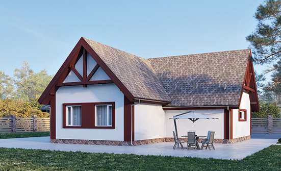 145-002-Л Проект гаража из бризолита | Проекты домов от House Expert