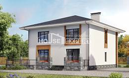 180-015-П Проект двухэтажного дома, средний дом из арболита, House Expert