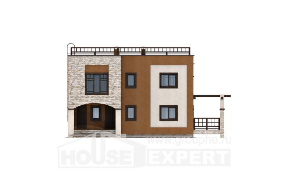 150-010-Л Проект двухэтажного дома, недорогой дом из кирпича, House Expert