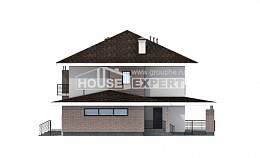 275-002-П Проект двухэтажного дома и гаражом, красивый домик из кирпича, House Expert