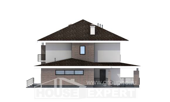 275-002-П Проект двухэтажного дома, гараж, уютный дом из кирпича, House Expert