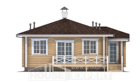 095-001-Л Проект одноэтажного дома, скромный загородный дом из дерева, House Expert