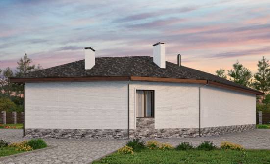 145-001-Л Проект бани из бризолита | Проекты одноэтажных домов от House Expert